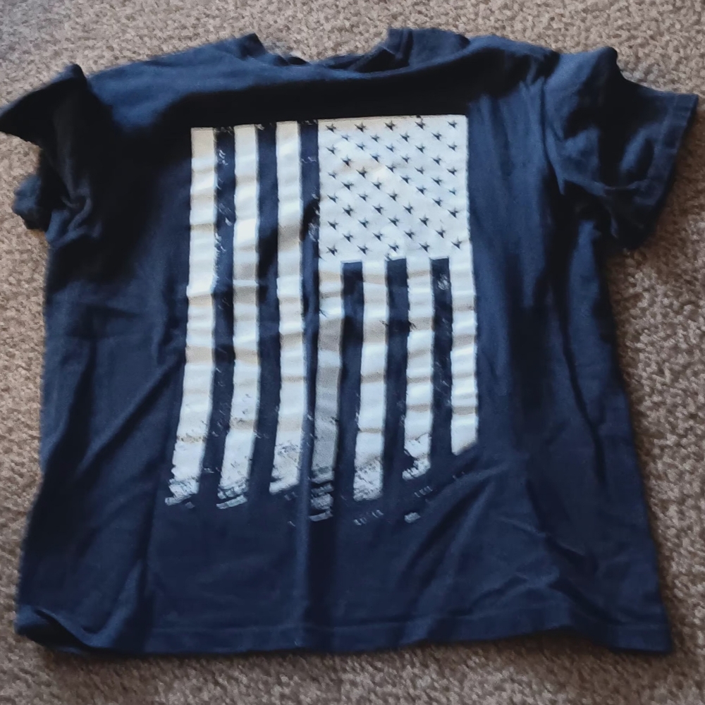 Men American flag t shirt